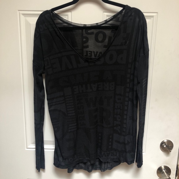 lululemon athletica Tops - Black Sheer Lululemon Top - read description